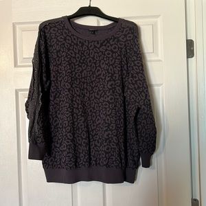 Torrid Lace Leopard Print Sweater